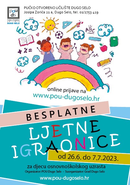 Otvorene prijave za besplatne Ljetne igraonice POU-a Dugo Selo
