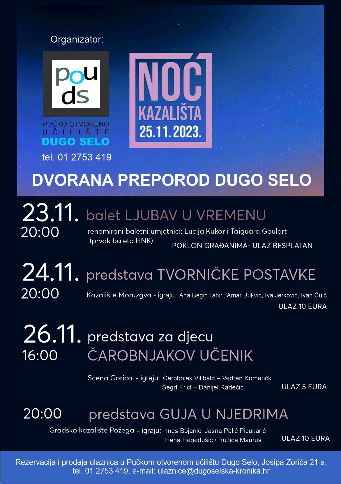 NOĆ KAZALIŠTA U DUGOM SELU