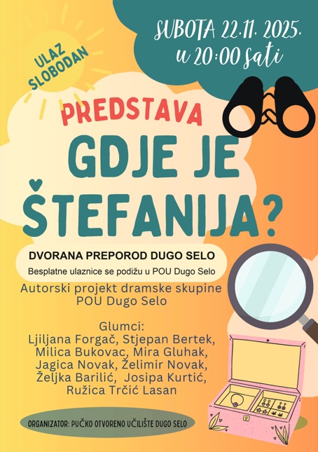 Kazališna predstava: Gdje je Štefanija?